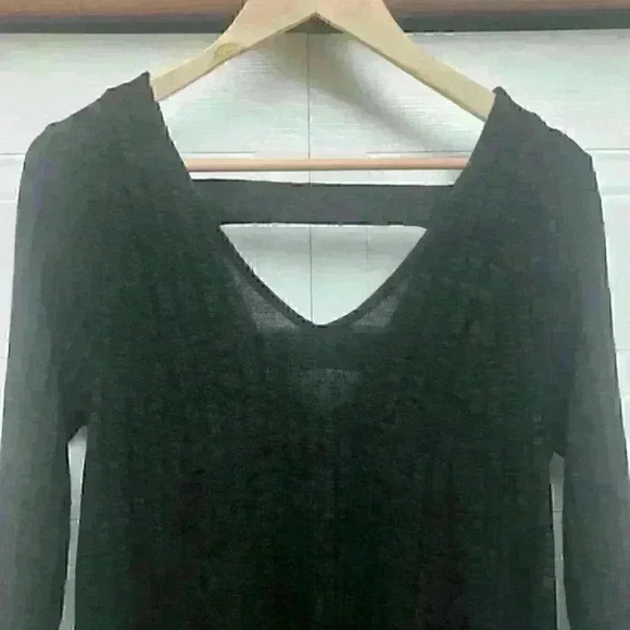 Torrid Dress Fit Flare V-Neck Back 3/4 Sleeves Stretch - Picture 4 of 11